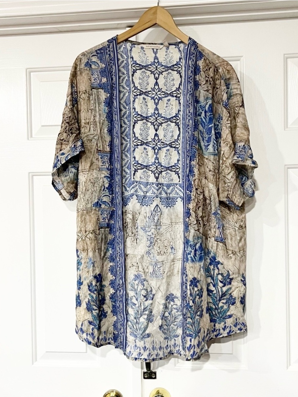 Soft Surroundings | Floral Boho Botanical Kimono Top